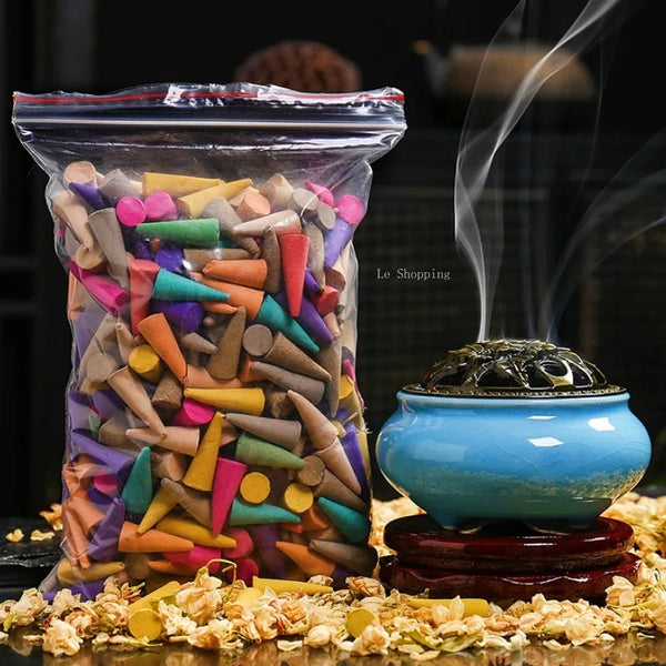 Sandalwood & Agarwood Incense Cones – 60pcs